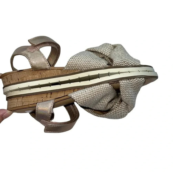 Dolce Vita DV Davis Rose Gold Canvas Sandal Size 3 - Picture 4 of 5